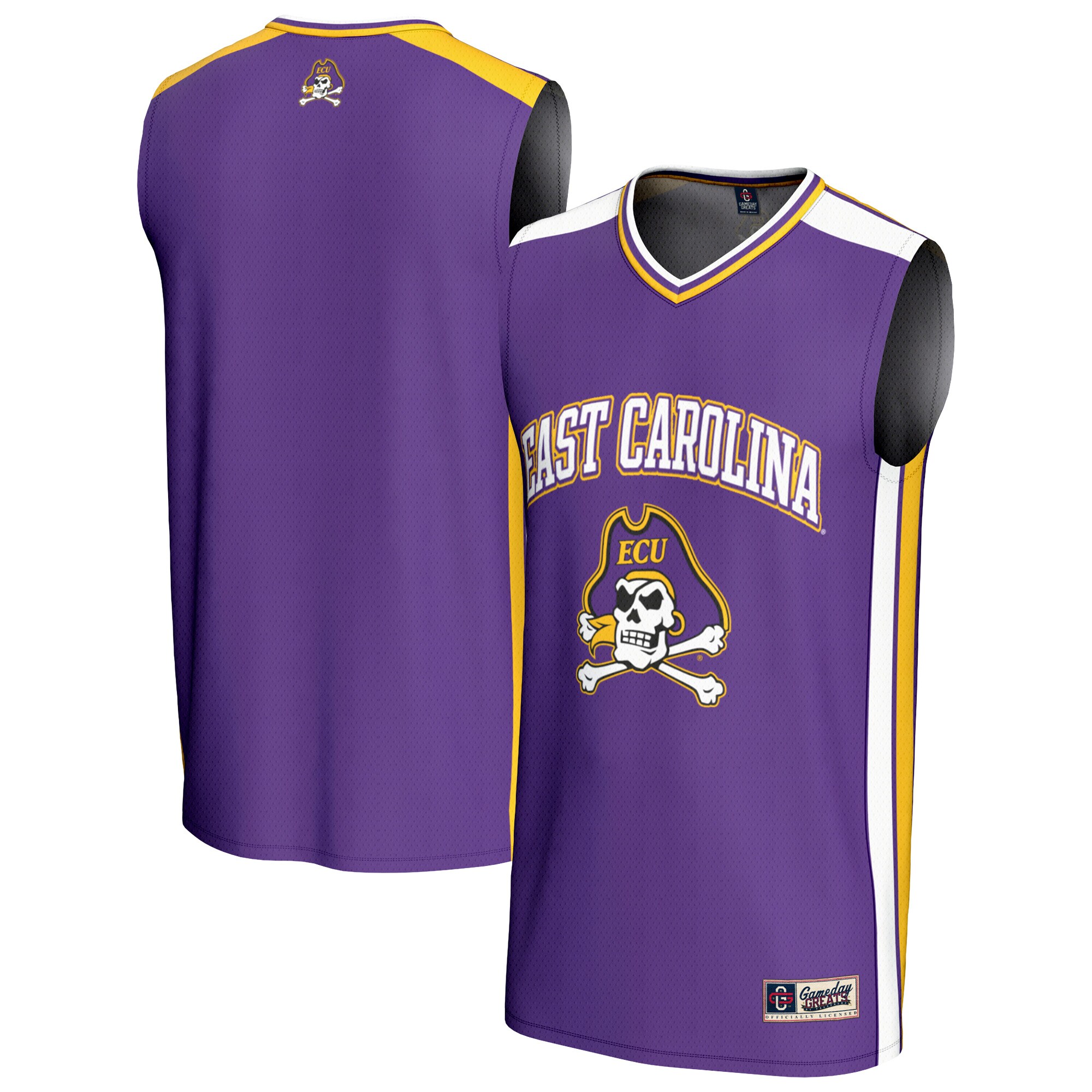 [DDG] ECU Pirates GameDay Greats Unisex Spirit Basketball Jersey - Purple
