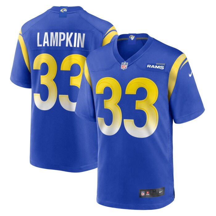 Men's Los Angeles Rams Cam Lampkin Nike Royal Game Jersey