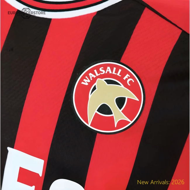 2025-2026 Walsall Home Shirt 2025-2026 Season Collection