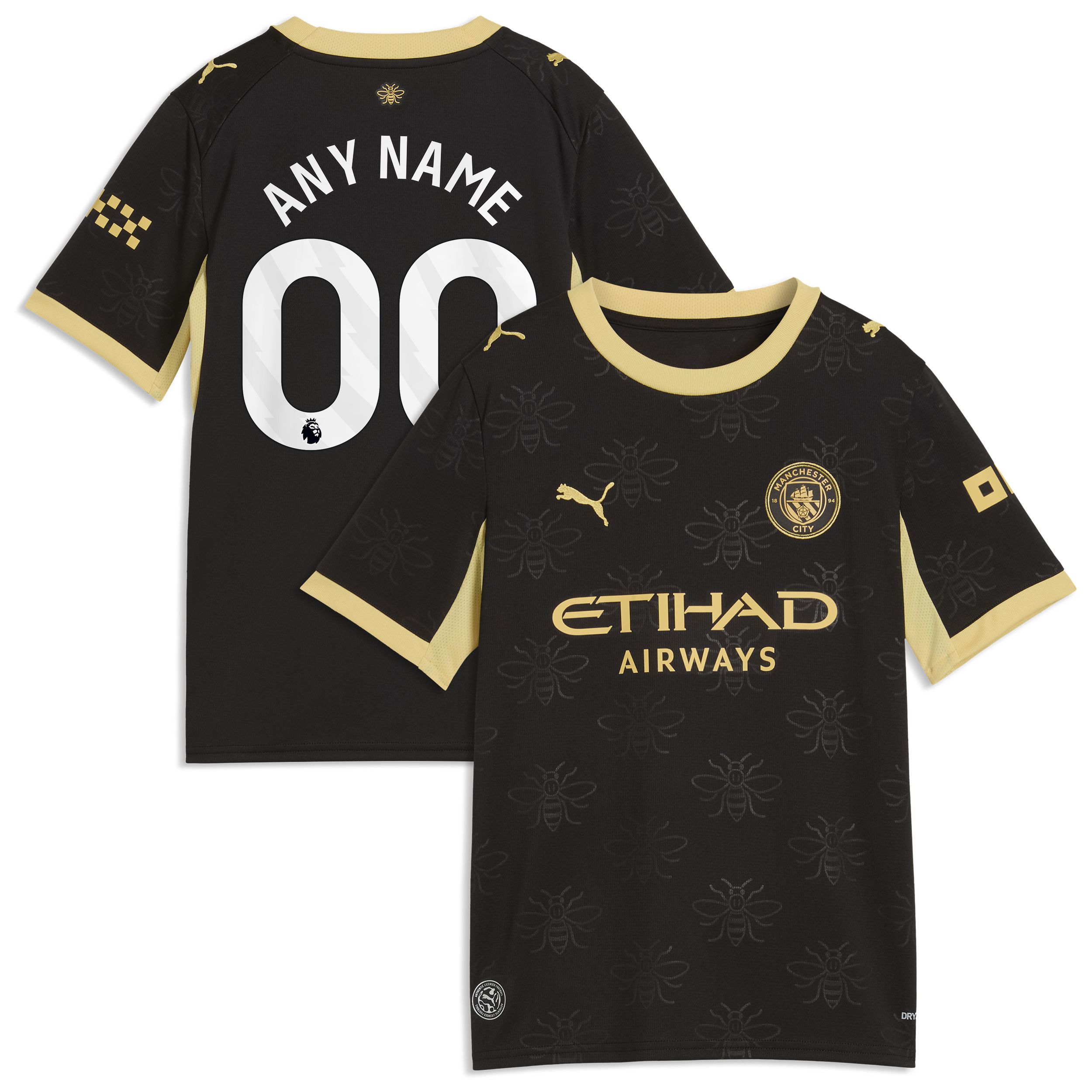 [SJH] Manchester City Youth 2026/27 Away Replica Custom Jersey - Black