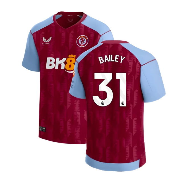 Authentic 2023-2024 Aston Villa Home With Vintage Design - Defensive