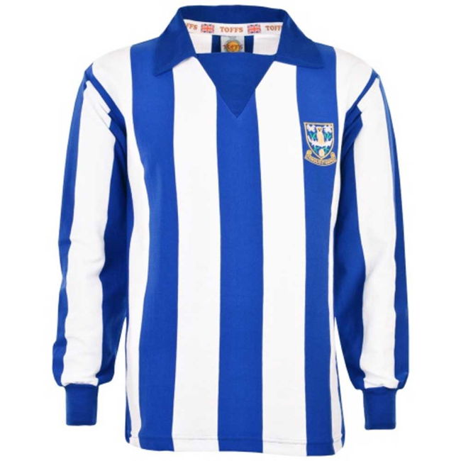 Sheffield Wednesday 1970s Stripe Retro Football Top