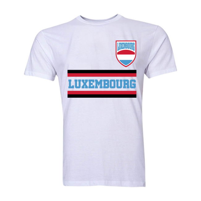 Luxembourg Core Football Country T-Shirt (White) Quality