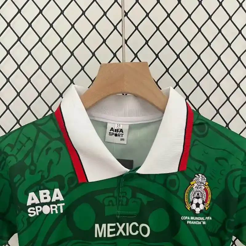 Cheap 1998 Kids Mexico Jersey retro kit