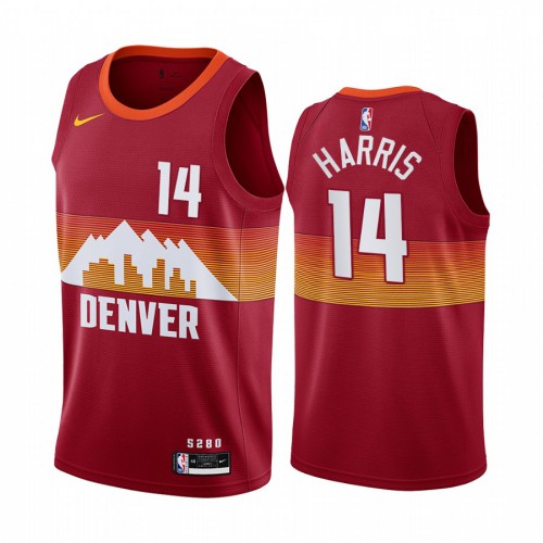 High-Quality DEN #14 Gary Harris 2020 City NBA Swingman Jersey Red -