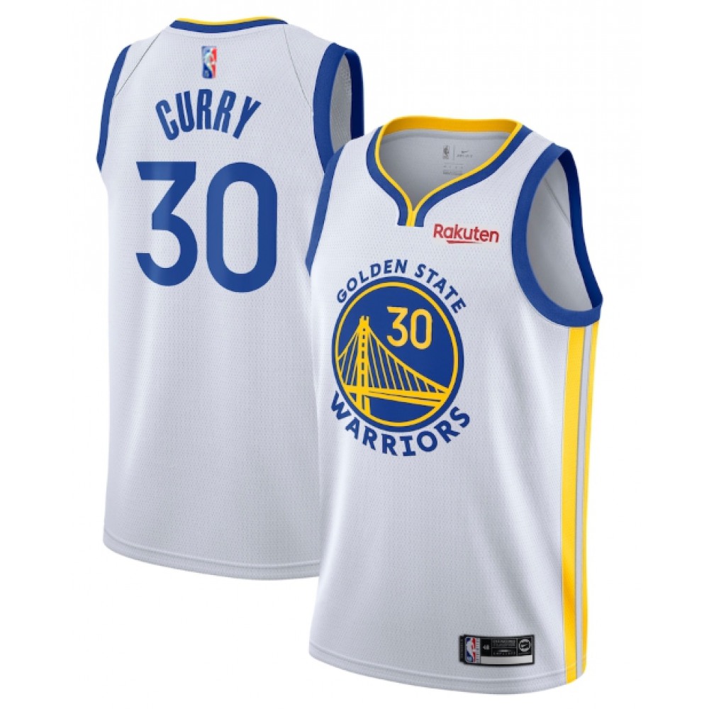Golden State Warriors Stephen Curry30 White Jersey - Game Day Essential