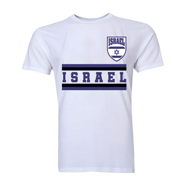 Israel Core Football Country T-Shirt (White) Euro Quality