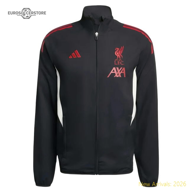 Authentic 2025-2026 Liverpool Presentation Jacket (black) - Premium