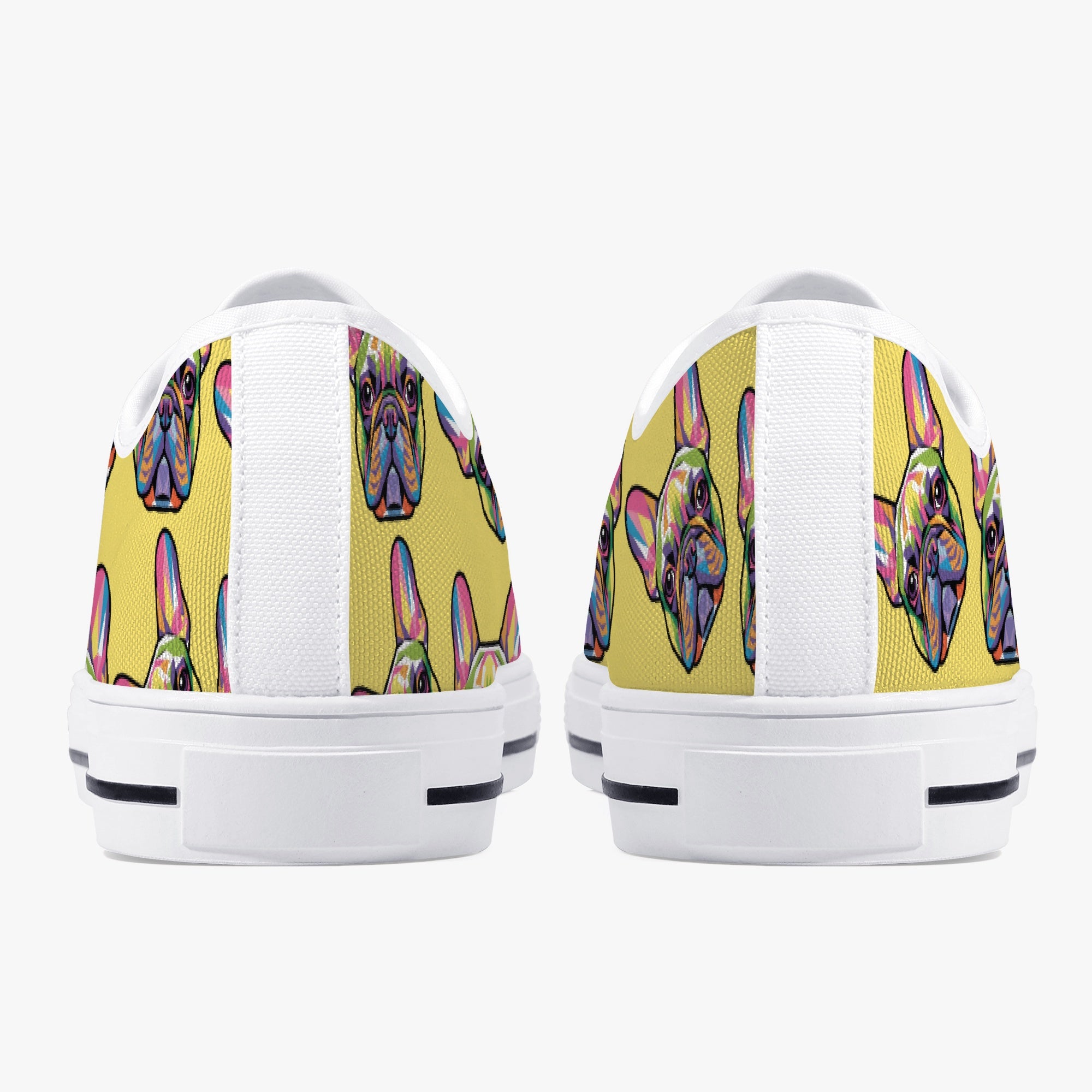 Remi - Casual Classic Low-top Canvas Shoes For Frenchie Fans