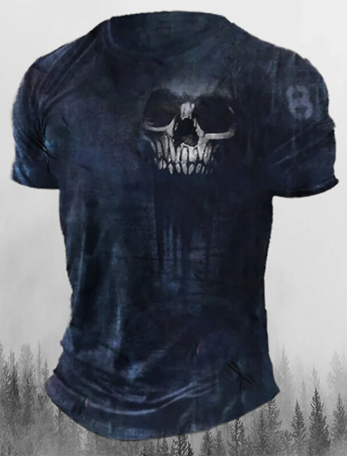 Men's Graphic Skulls T Shirt Tee Short Sleeve 3D Print Crew Neck