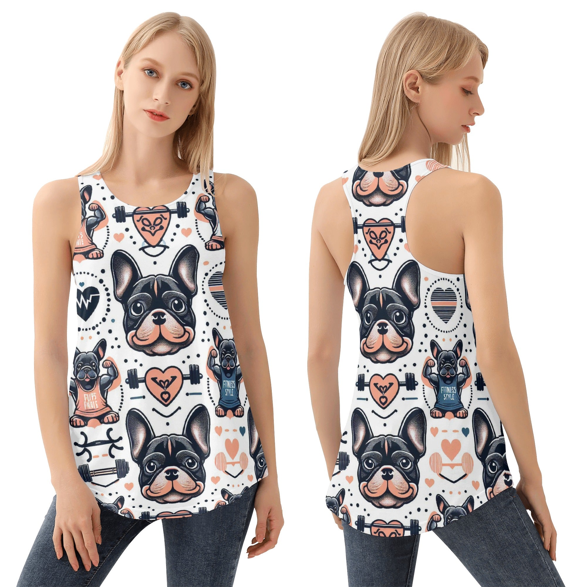 French Bulldog Lover Molly Women Tank Tops Trendy Everyday Top