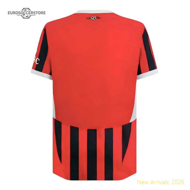 Outstanding 2024-2025 Ac Milan Home Authentic Shirt - Fantastic Value