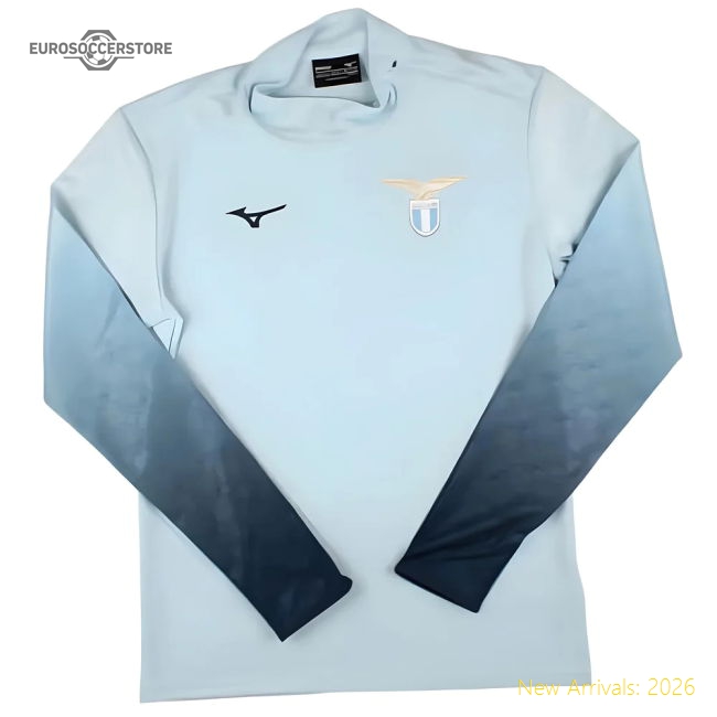 Supporter 2024-2025 Lazio Mid Layer 1/2 Zip Training Top (Ice Blue)