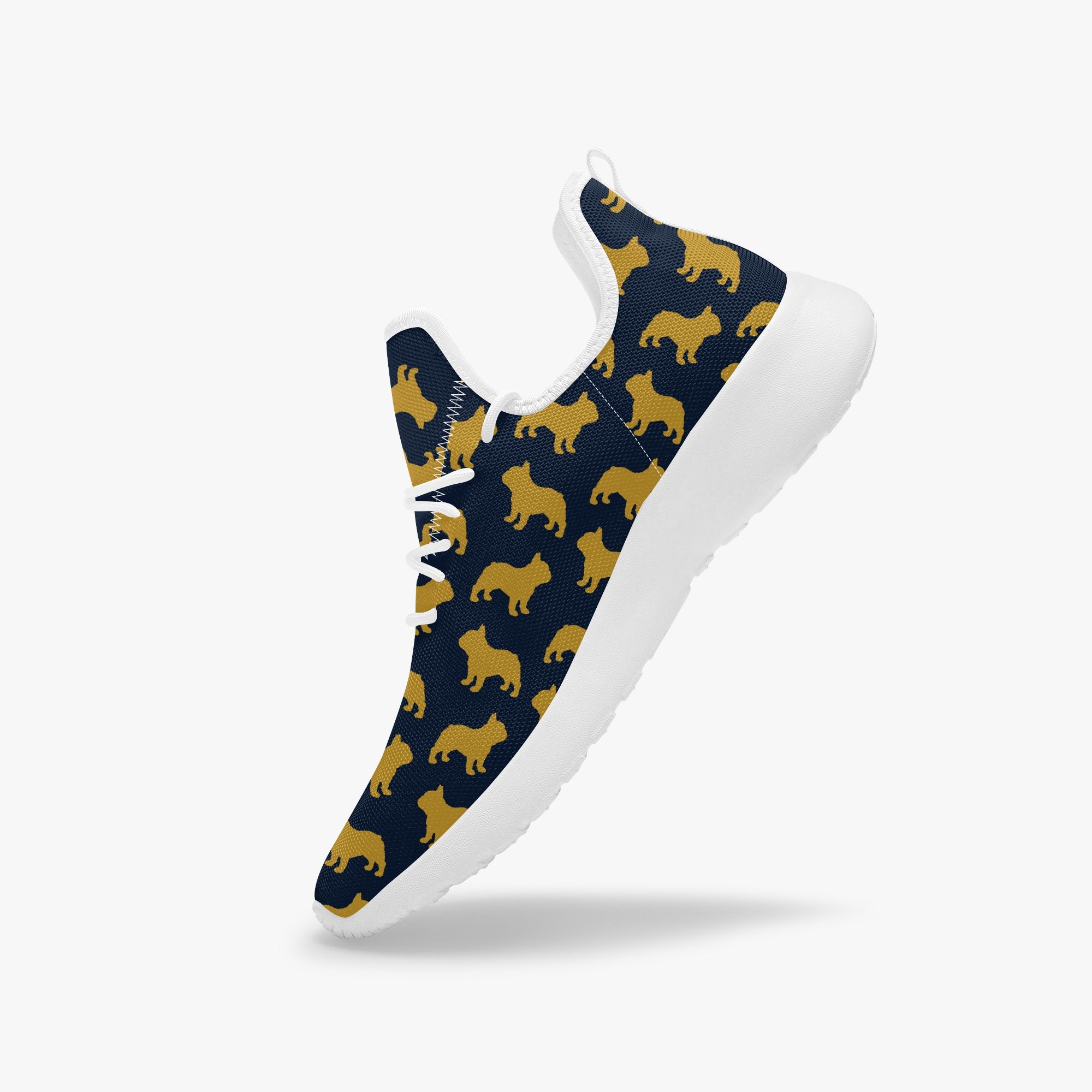 French Bulldog Lover Bleu Classic Sneakers Casual Footwear