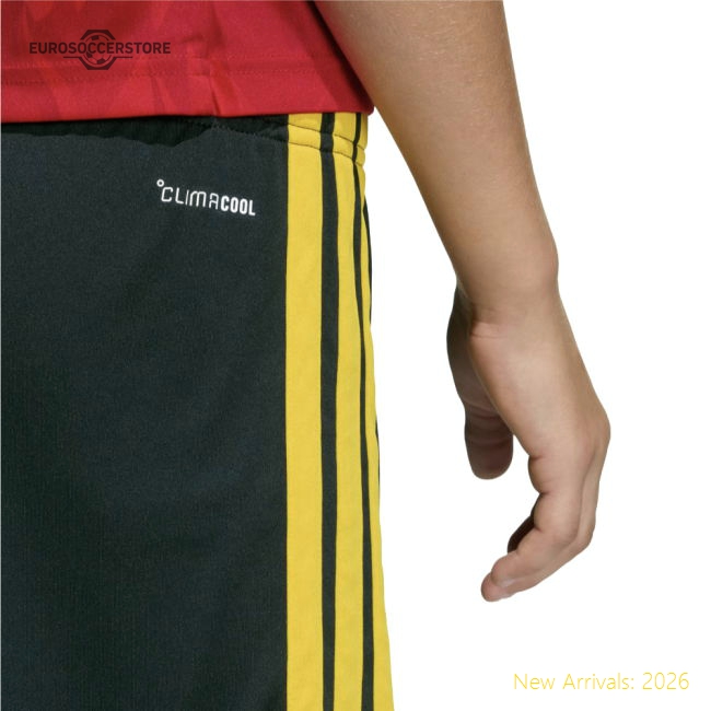 2026-2027 Belgium Home Shorts (Black) - Kids