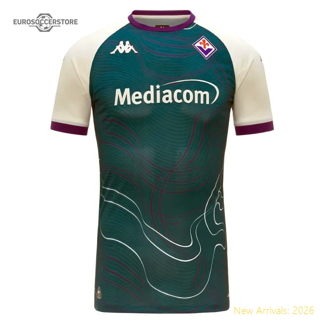 Trending 2025-2026 Fiorentina Pre Match Shirt (Turquoise) (Your Name)