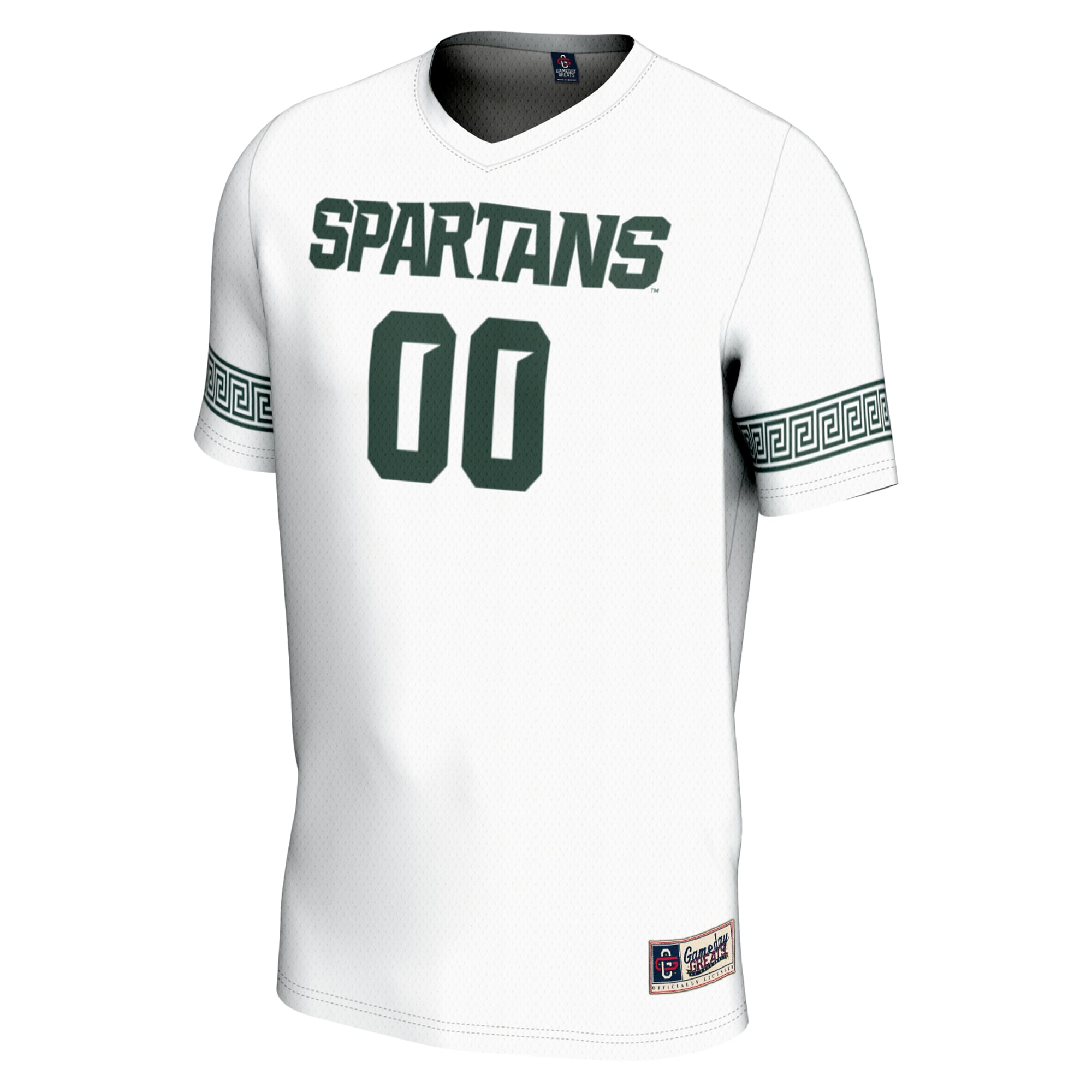 [SJH] Michigan State Spartans GameDay Greats NIL Pick-A-Player Lightweight Soccer Jersey - White