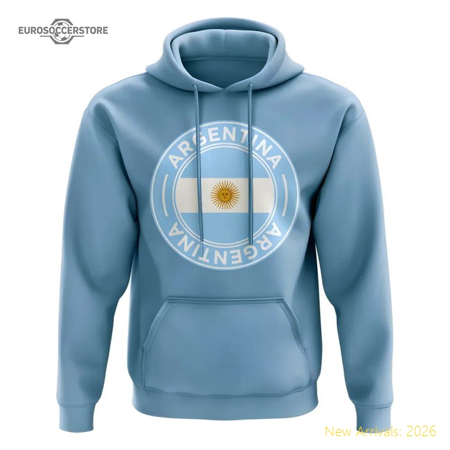 La Albiceleste Football Badge Hoodie (sky) - Official Design