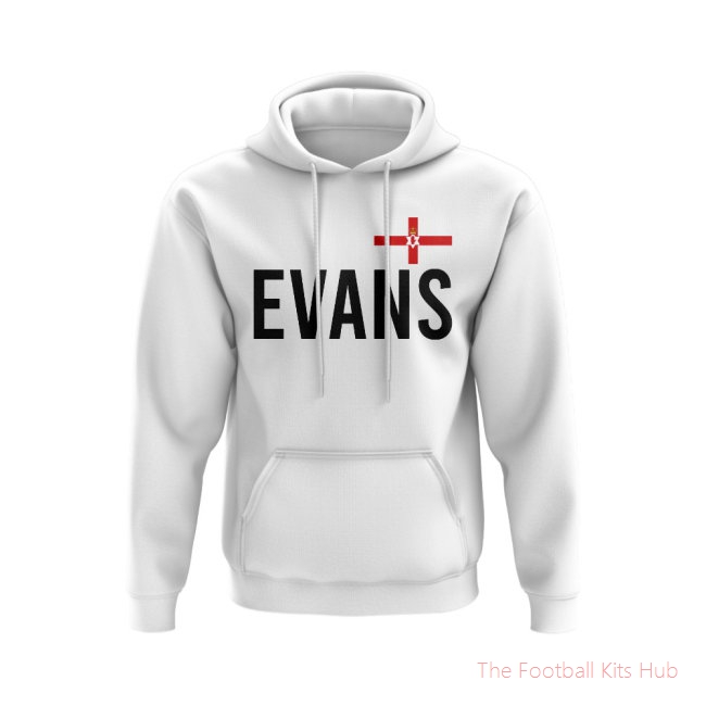 Jonny Evans Northern Ireland Name Hoody (White)