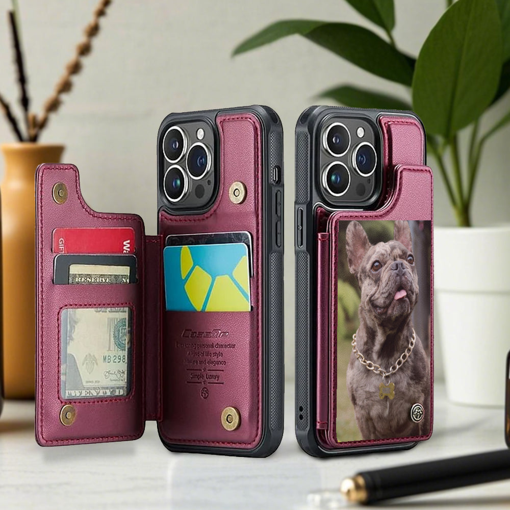 Lula - Personalized Leather Wallet Case for for iPhone & Samsung