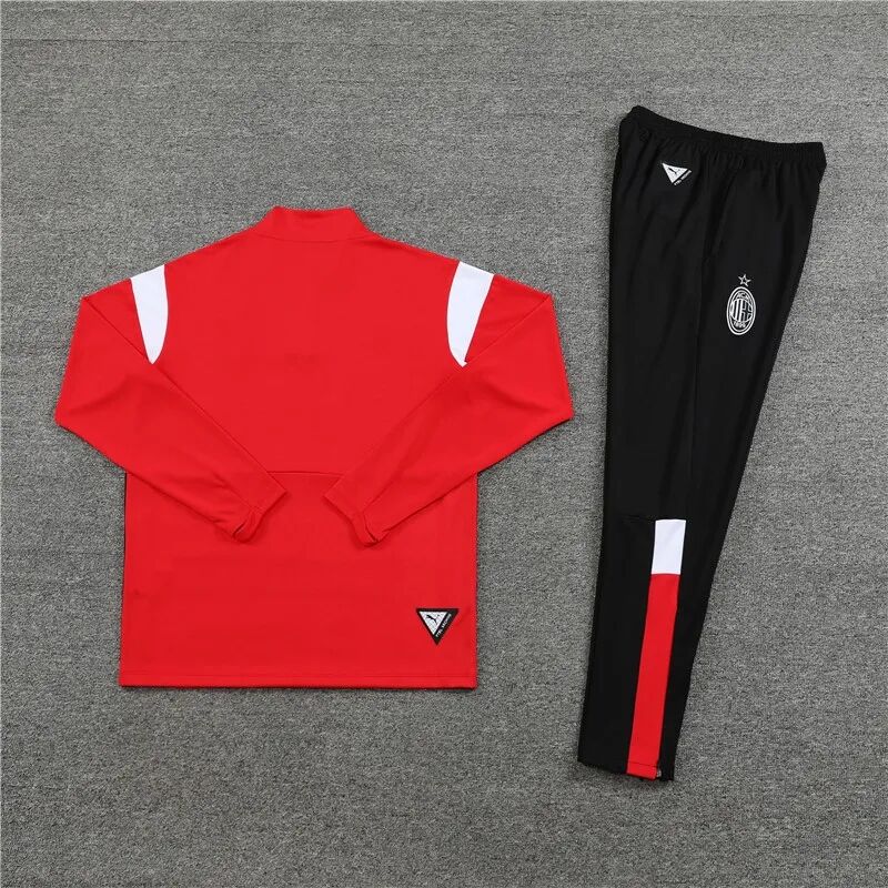 AC Milan 2324 Red Half Zipper Tracksuit - Official Replica 9171