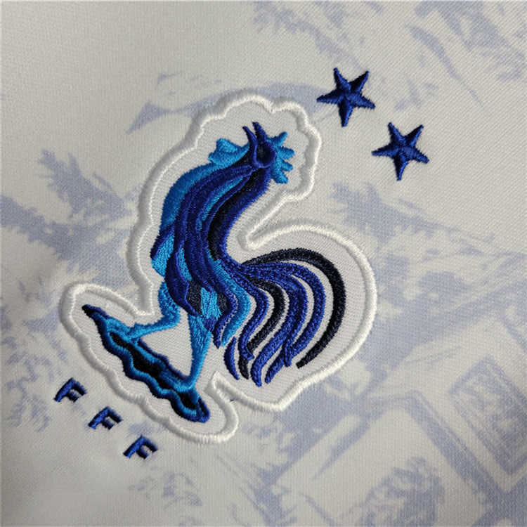 Quick Dry World Cup 2022 France Away White Soccer Jersey Football