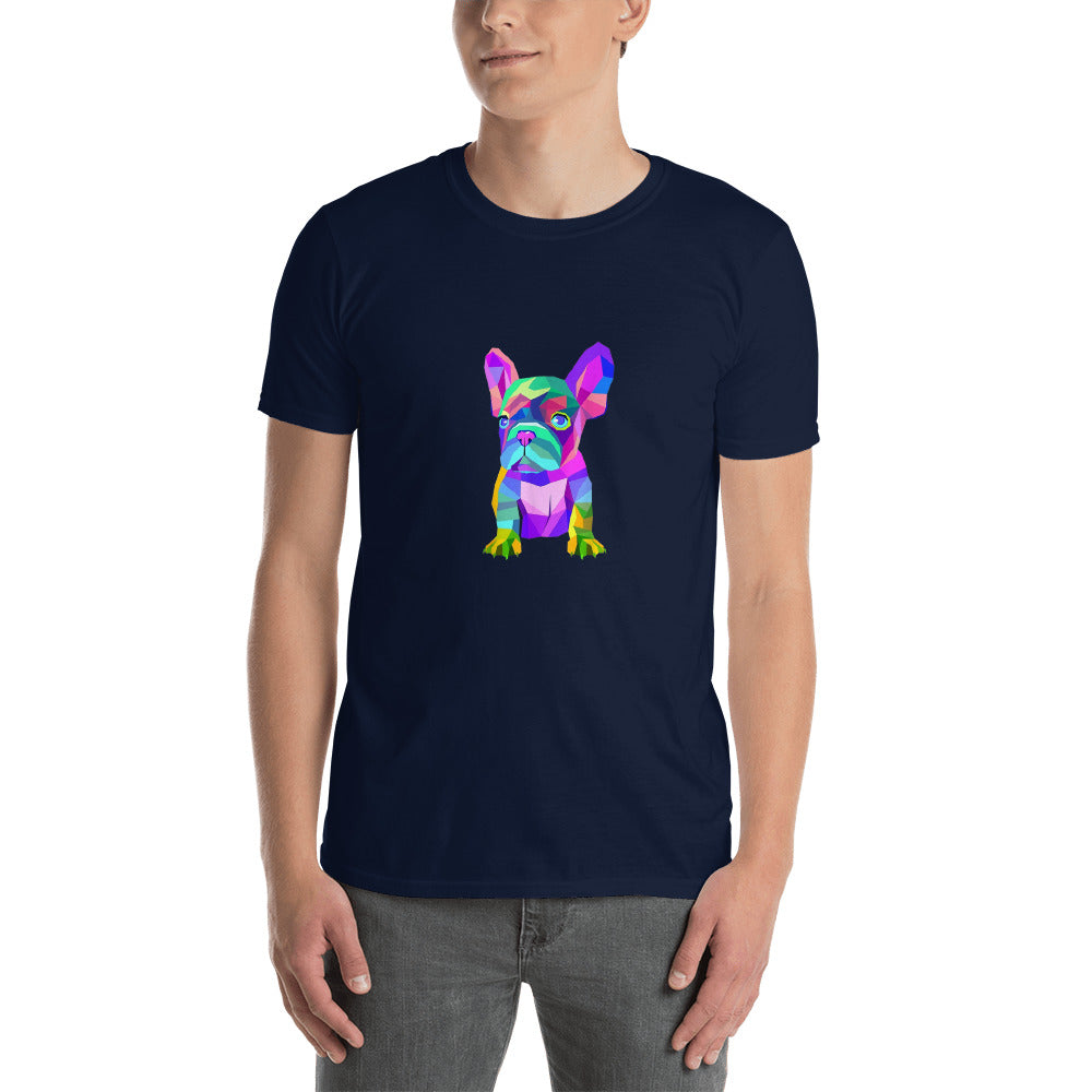 Colourful Frenchie - Short-Sleeve Unisex T-Shirt