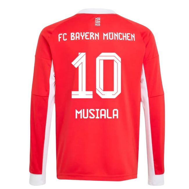 Musiala 10 Rare Bayern Munich Home Rare Jersey 2025-2026 (Kids)