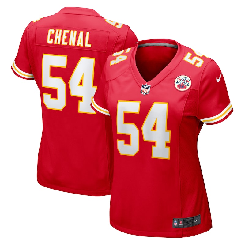 None Leo Chenal Kansas City Chiefs Championship Authentic Jersey
