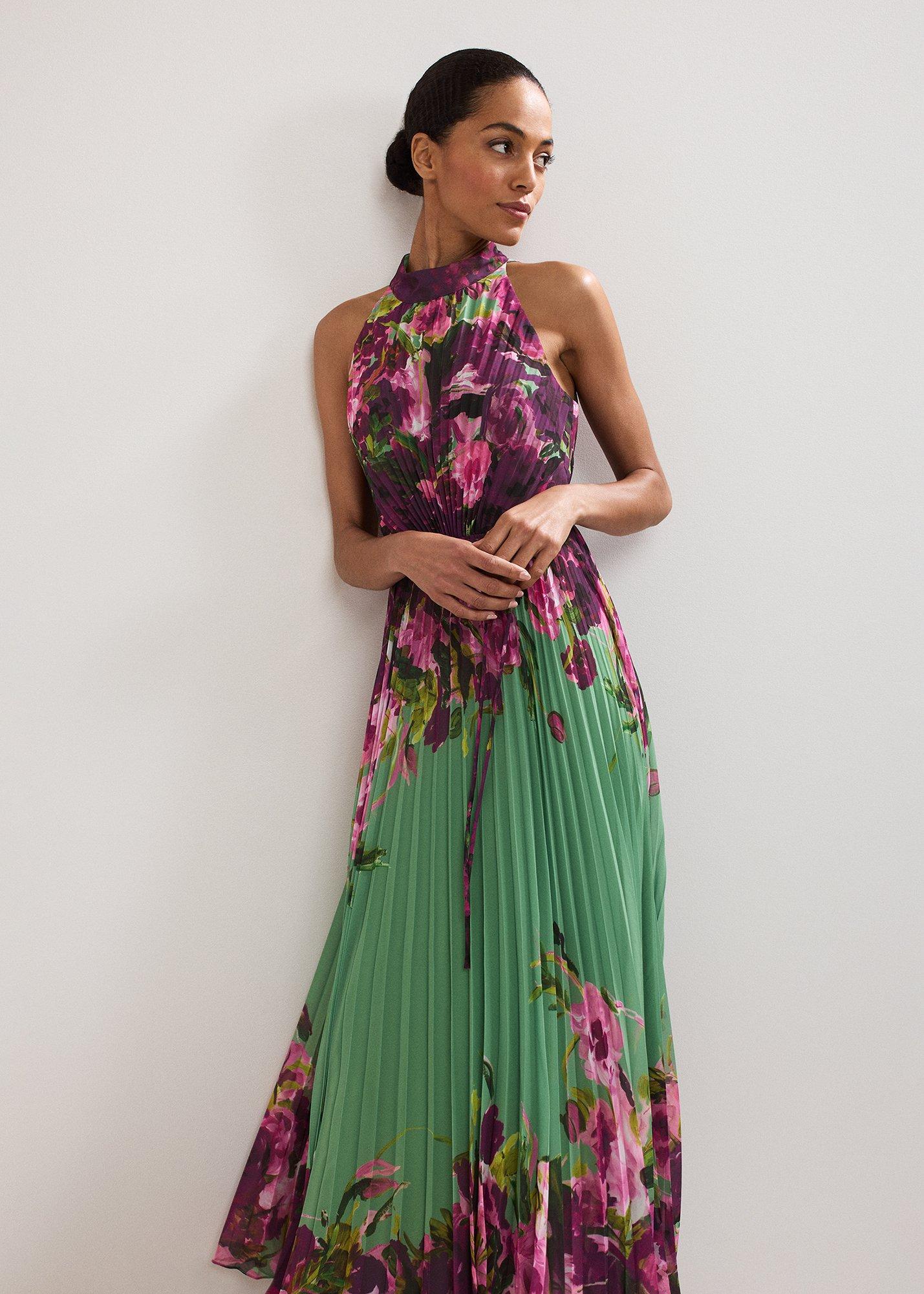 Petite Dahlia Printed Maxi Dress