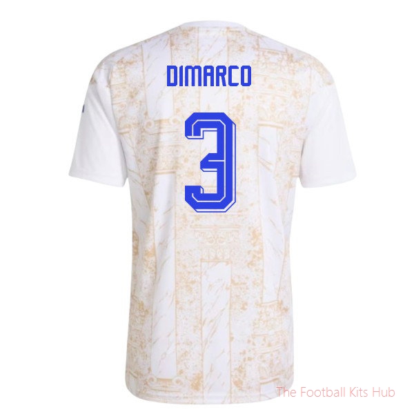 Italy Pre-Match Shirt 2026-2027 Dimarco #3 Football Kit