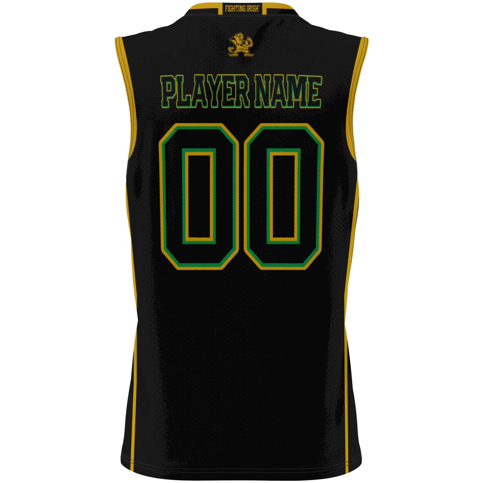 [NJP] Notre Dame Fighting Irish GameDay Greats NIL Pick-A-Player Lightweight Men's Basketball Jersey - Black