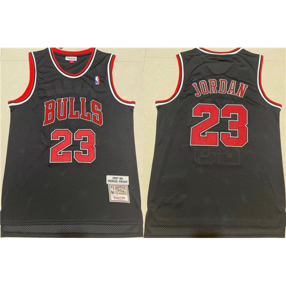 Durable 23 Chicago Bulls Black Jersey - - Basketball Fan Gear
