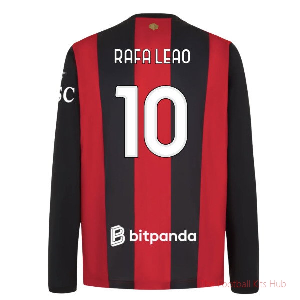 AC Milan 2026-2027 Long Sleeve Home Shirt (Rafa Leao 10)
