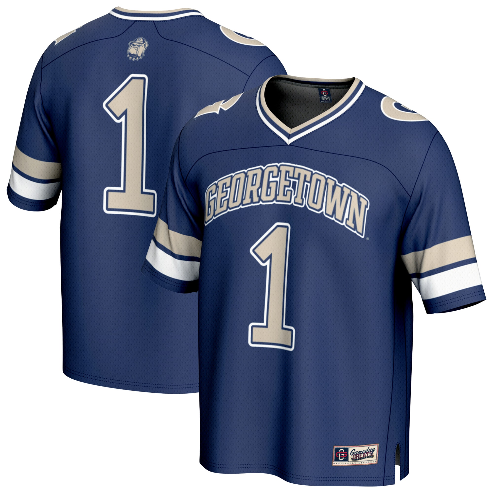 [NJP] Women's Georgetown Hoyas GameDay Greats Lightweight Collegiate Football Fashion Jersey - Navy