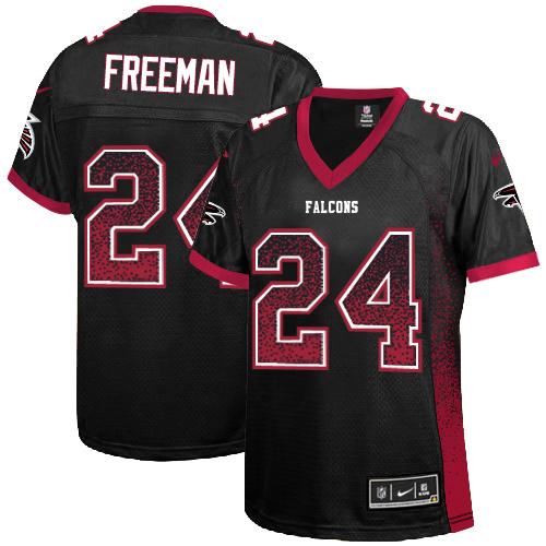 NFL A F Falcons #24 Devonta Freeman Black Elite Jersey - Authentic ...