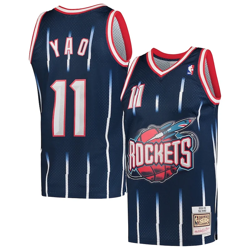 Performance Yao Ming HOU NBA Jersey - Navy - Official NBA Merchandise