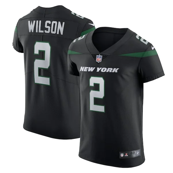 None Zach Wilson Elite Jersey - Black | NFL Player Jersey | NFL Footba
