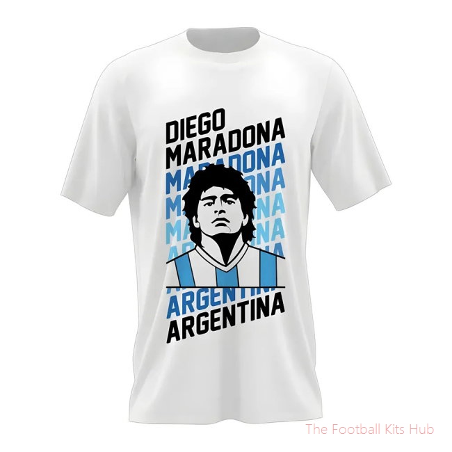 Men Diego Maradona Tribute Tee (White)