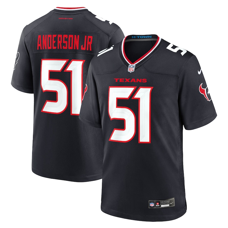 None Will Anderson Jr. HOU Texans Bold Budget-Friendly Jersey