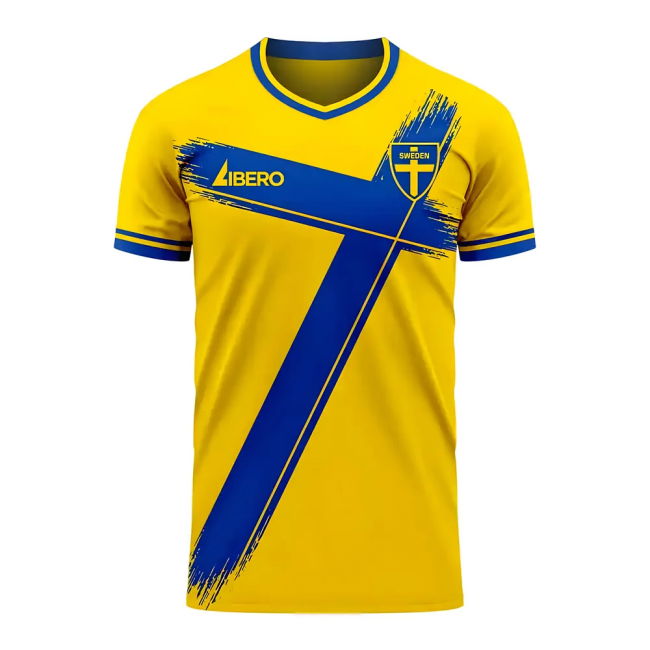 2025-2026 Sweden Soccer Team Home Jersey (Sweden 2025)