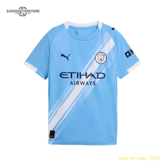 Kid-approved Kids Man City Mahrez Jersey 2025-2026 Soft-touch