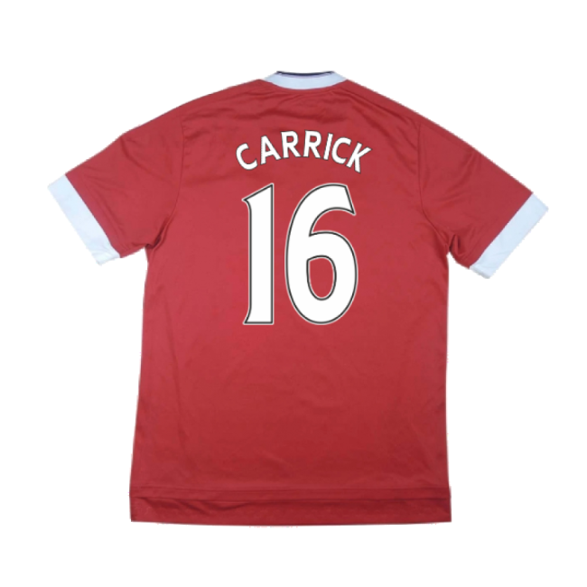 Manchester United 2015-16 Home Shirt ((Excellent) M) (Carrick 16)