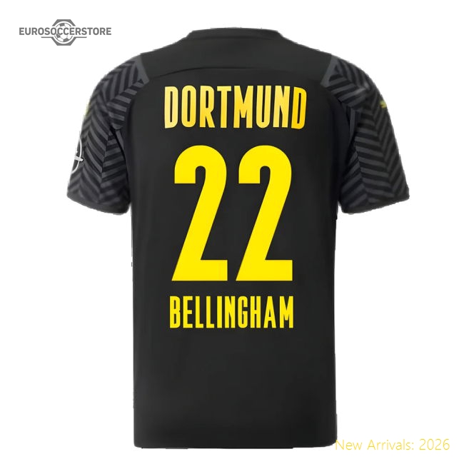 2021-2022 Borussia Dortmund Away Shirt (bellingham 22) - Supporter Edition
