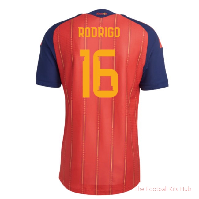 2026-2027 Spain Authentic Home Shirt (Rodrigo 16)