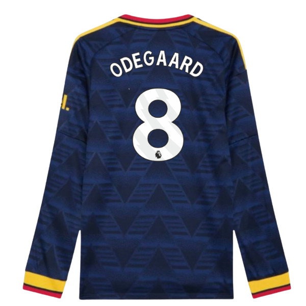 2026-2027 Arsenal Authentic Long Sleeve Away Shirt (Odegaard 8)