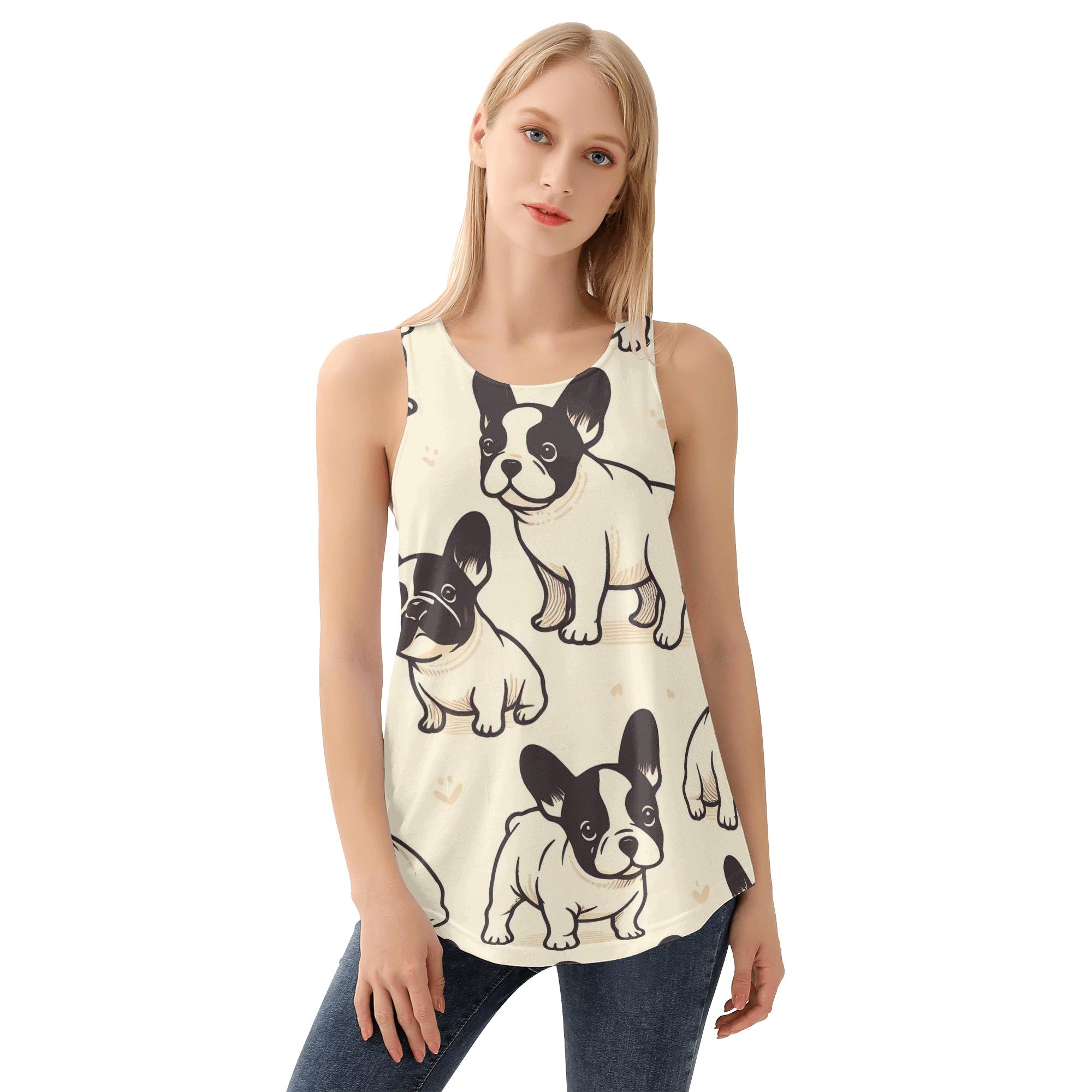 French Bulldog Lover Nala Women Tank Tops Everyday Casual Wear