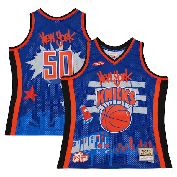 New York NYK Jersey - modern genuine - Blue basketball NBA training