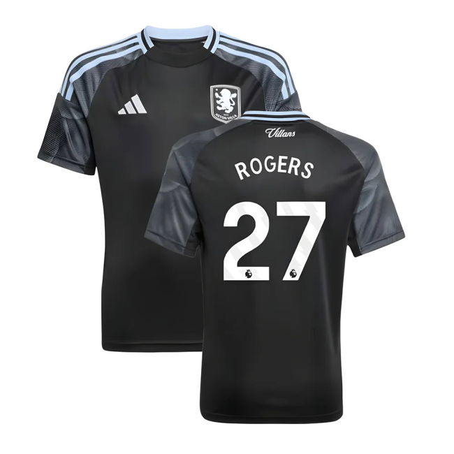 Football Aston Villa Away Shirt Kids Rogers #27 Professional Grade...