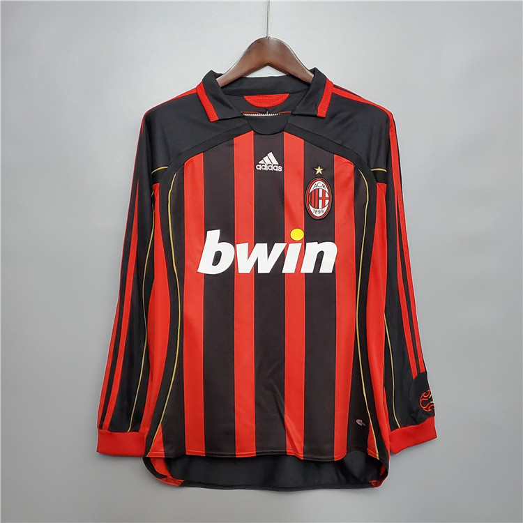 AC Milan 0607 Retro Champion League Long Sleeve Shirt - Official
